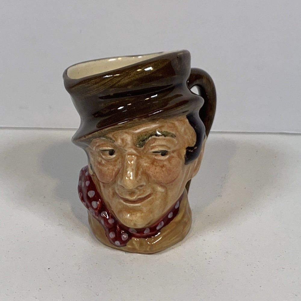 Vintage Royal Doulton Character Jug Mini Sam Weller 2 1/2" Tall x 2 1/4" Wide
